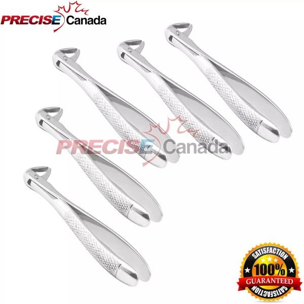 PRECISE CANADA 5 Pcs Dental Extracting Forceps Fig 106 Lower