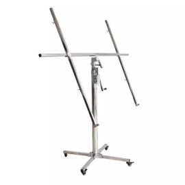 접이식 석고보드 리프트 승강 상판 석고 작업대 시공 [4.0m 스테인레스 수동 체인 3-in-1] Foldable Gypsum Board Lift Hoisting Top Gypsum Workbench Construction [4.0m Stainless Steel Manual Chain 3-in-1]