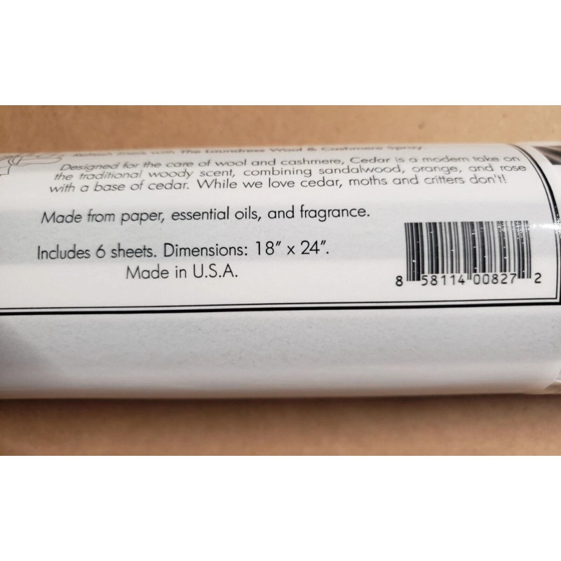 The Laundress SCENTED SHELF & DRAWER LINERS - CEDAR SCENT