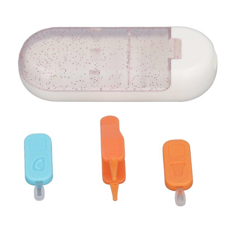 Baby Ear Nose Cleaner Set TPR Portable Double Head Safely