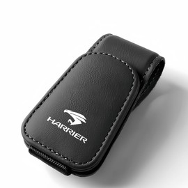 Harrier Spectacles Holder for Cars, Sunglasses Holder with Logo Harrier 60 80 Series S G Z Leather Packaging Grade Applicable Car Ticket Card Holder Leather Sunglasses Clip for Car Storage Glasses