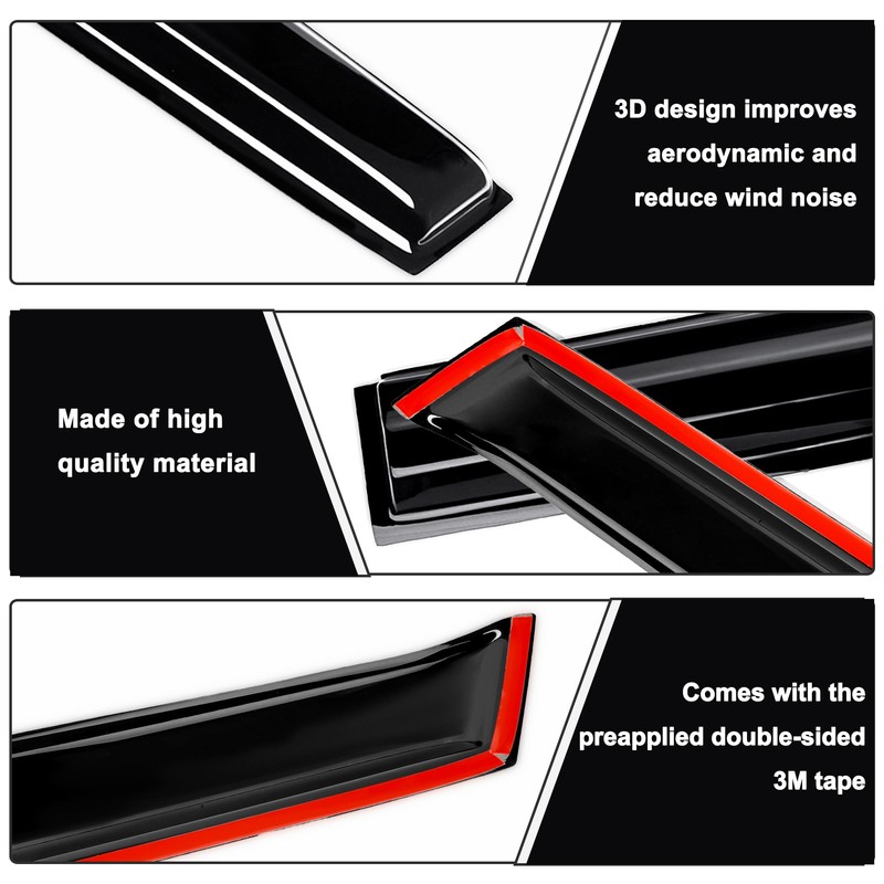 AUXKO Rain Guards for Hyundai Tucson 2026-2022 SE SEL N-Line