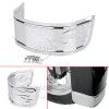 Unbranded Chrome Replacement Flamed Fender Skirt Tip For Harley Touring