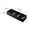 Yamazaki 5414 3D Diagonal Cutlery Case, Black, Approx. W 13.8