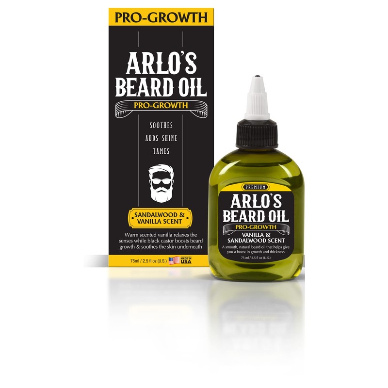 Arlo's Pro Growth Beard Oil - Vanilla Sandalwood 2.5 oz.