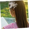 Vaguelly 2pcs Crystal Style Green Leaf Hair Clip Lightweight Headdress