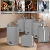 Aevcvok 6-Piece Packing Cubes Compression, Suitcase Organiser with Roll Closure,