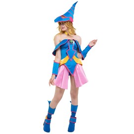 Cosplay.fm Women‘s Magical Girl Cosplay Costume Outfit Magician with Hat(XL, Multicolored)