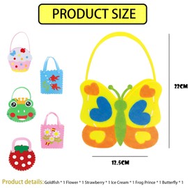 DXPETA 6 Pcs Kids Sewing Kit, First Sewing Kit for Girls, Sewing Kit for Kids, First Sewing Kit, DIY Felt Animals Crafting for Kids, Play N Learn Sewing Kit for Beginner Children, Sewing Fun