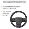 SEANATIVE Purple Camo Hunting Car Steering Wheel Cover Universal Car
