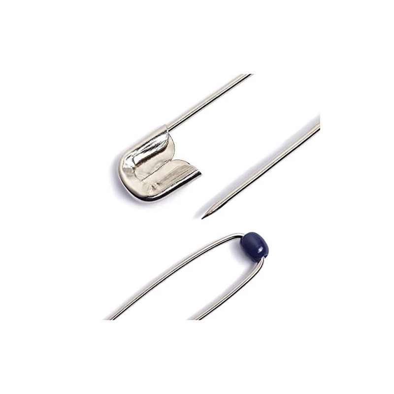 Prym Safety Pins, Steel, Silver, 41mm