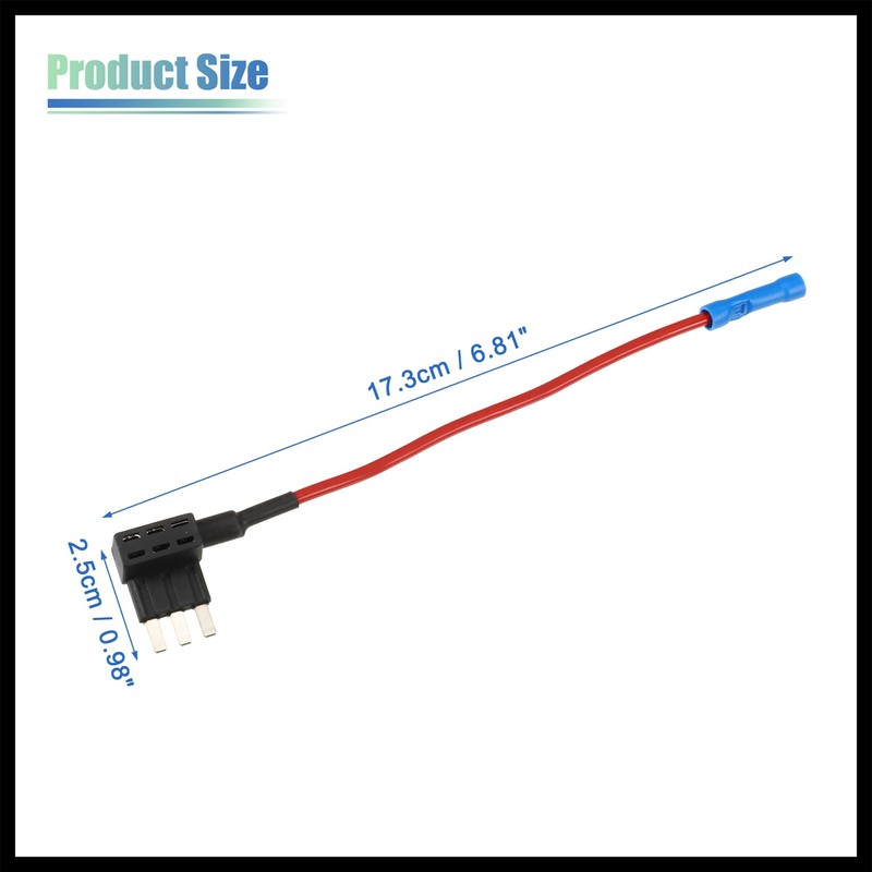 Hihaha 1 Set Universal 2pcs Car Fuse Tap Add a