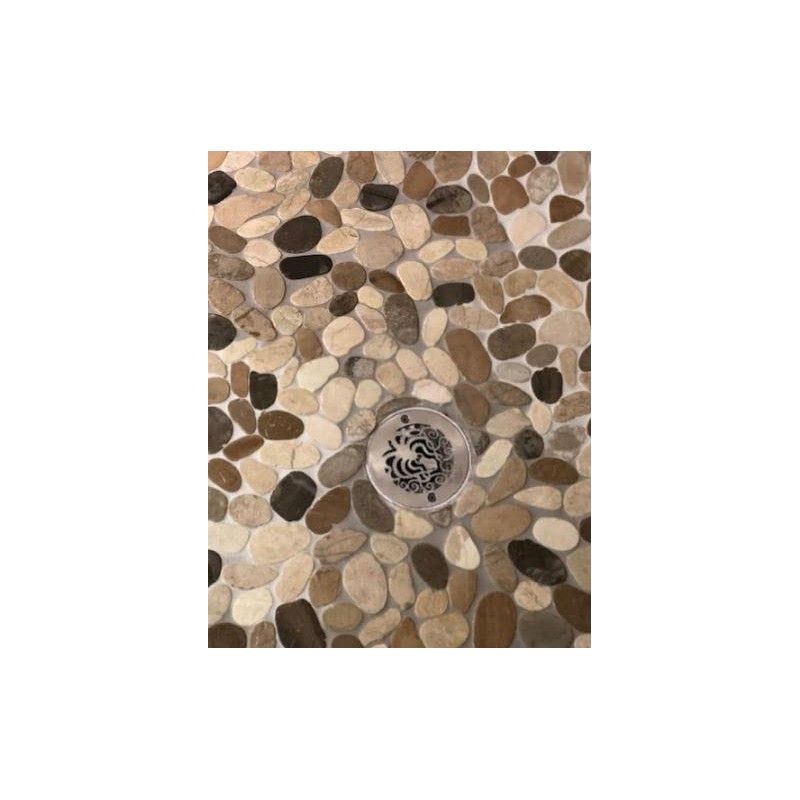 Designer Drains 4 Inch Round Shower Drain Strainer, Octopus Design