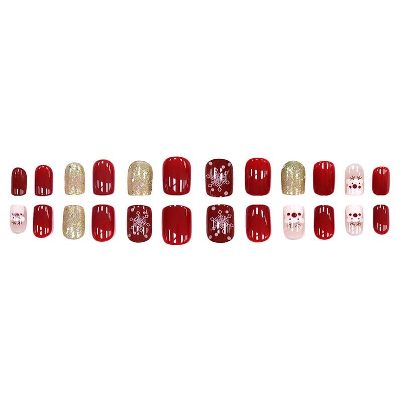 XUZOO Christmas Nail Tips, Fashionable, Popular, Cute, Nail Tips, Christmas