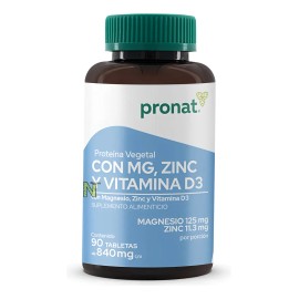 Magnesio Zinc Y Vitamina D3 (90 Tabletas) Pronat