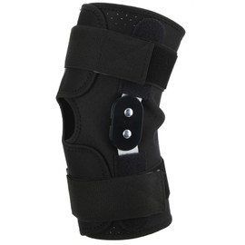 Hinged Knee Brace Support Adjustable Knee Joint Pads with Strap for Basketball Pain ReliefXXL