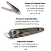 DreamCut Cuticle Trimmer - Stainless Steel with Angled Blades