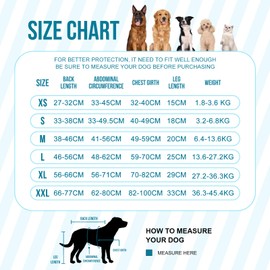 Arblina Dog Surgery Recovery Suit, Breathable Dog Recovery Suit for Hind Legs, Soft Dog's Leg Wound Protector for Small/Medium/Large Dogs, Male/Female Dogs Onesie After Surgery, Blue S