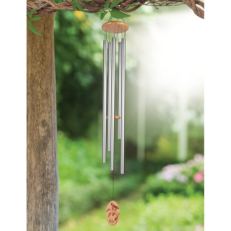 Sunset Vista Designs Silver Classic Wind Chime, Extra Large