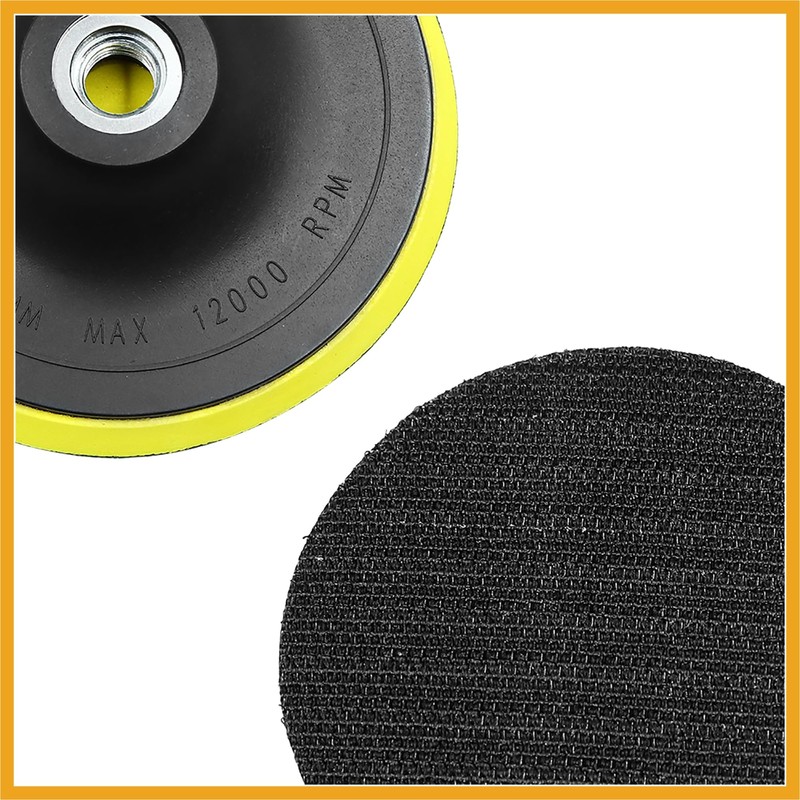 Partuto 5 Inch M14x2.0 Pad Backing Plate Hook Loop Polisher
