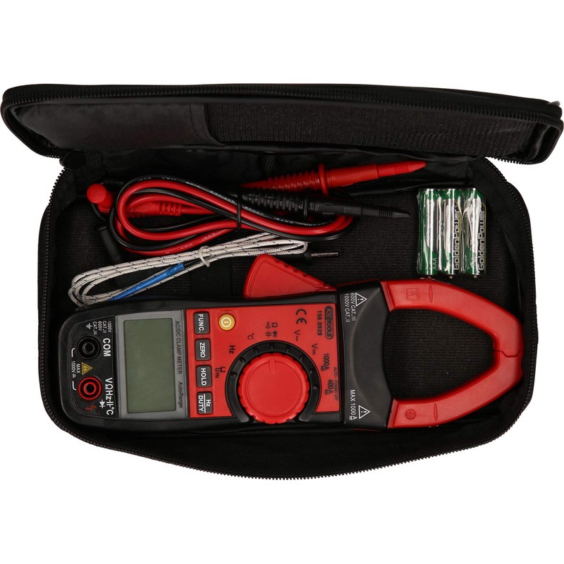 KS Tools 150.0929 ampérométrique Digital Pliers, 1000 Volt, Black/red