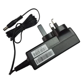 Genuine CWT 12V 2A (24W) AC Adapters For CCTV Cameras, Routers, Yamaha Keyboards, etc. UK country mains input plug. 2.1mm/5.5mm Barrel Output Plug
