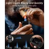 Cigar Lighter, 5- in -1 Torch Lighter, Built-in V-Cut Cigar