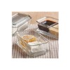 Pasabahce Frigo Butter Dish with Glass Divider W17xP10xH5cm-Transparent Full Fit