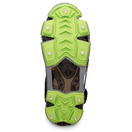 STABILicers Hike XP Traction Cleats for Hiking on Snow and Ice,Grey/Green, Small (1 Pair) (207821)