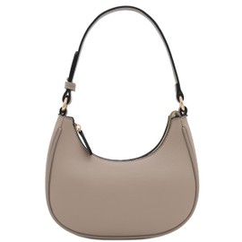 FashionPuzzle Small Crescent Shoulder Bag Under the Arm Purse (Travertine)