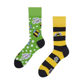 Dedoles Unisex Socks, for Women, Men and Children, Cotton, Many Fun Designs, Football, Bicycle, Horses, Plants, Fire Brigade, Gift, Different Left and Right Designs, Bees