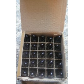 GKI 25 pack Purple C-7 Christmas replacement Bulbs translucent GKI NOS