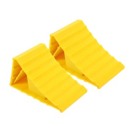 SOLUSTRE 2pcs Car Block Camper Wheel Chock Leveling Blocks Ramp Rv Wheel Chock Vehicle Ramp Wheel Chocks Wheel Chocks for Rv Trailer Trucks Threshold Ramp Trailers Wheel Chock Abs