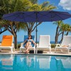 15ft Large Patio Umbrellas with Base Included, Double Sided Outdoor