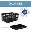 CleverMade Collapsible Utility Crate, Obsidian, 1PK - 45L (11 Gal)