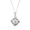 Aventia 1 Carat Moissanite 925 Silver Necklace with an Excellent