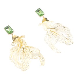 FOMIYES Chinese Style Fish Earrings for Women Unique Animal Design Vibrant Color Elegant Ear Decorations for Parties and Special Occasions