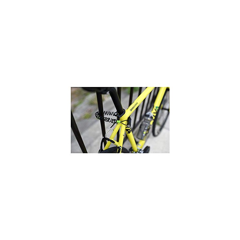 Bridgestone WL-SP1 Compact Wire Lock, Bicycle, Key, White, Anti-Theft, Burglary,