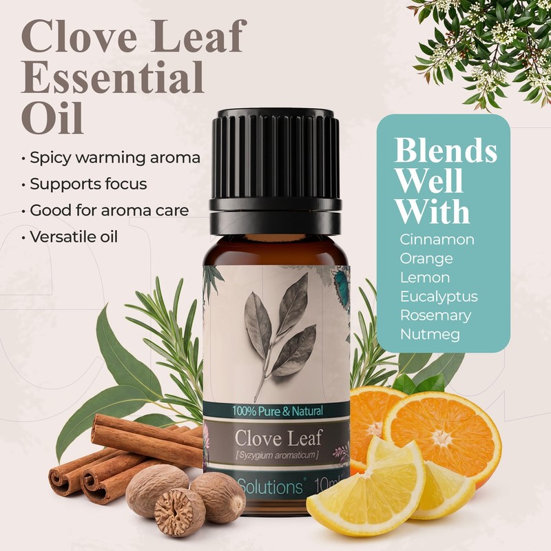 Calmer Solutions Clove Leaf Essential Aromatherapy Oil 10ml