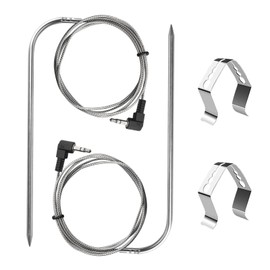 Replacement Meat Probe for Pit Boss Pellet Grills, 3.5mm Plug Pit Boss Accessories Parts Meat BBQ Temperature Probes Pit Boss Meat Probe for Pellet Grill Smoker，2 Packs