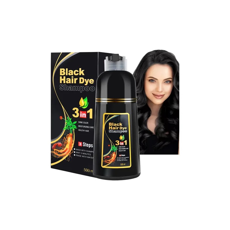 Shampoo Para Canas 500ml Natural Jengibre Tinte Cubre Canas