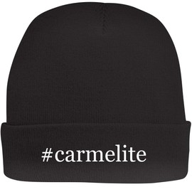 Shirt Me Up #Carmelite - A Nice Hashtag Beanie Cap, Black, OSFA