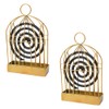 DSBGKJI 2 PCS Portable Metal Mosquito Coil Holder Incense Holder