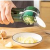 POPULUSL Garlic Slicer & Mincer, 2 in1 Garlic Press, Easy