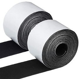 2 Packs Felt Furniture Pads Heavy Duty Felt Strip Roll with Adhesive Backing Adhesive Felt Tape for Protecting Hardwood Floors Chair Wall Protector(120 x 2 x 0.04 inch,Black)