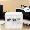 Gatuida Multi Grid Transparent Desk Organizer Storage Box with Removable