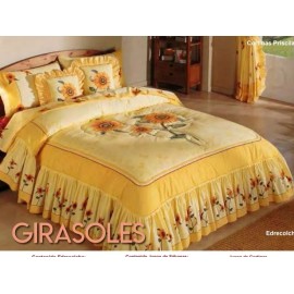 Competition Edrecolcha Girasoles Queen Size C/juego De Sabanas Competiti