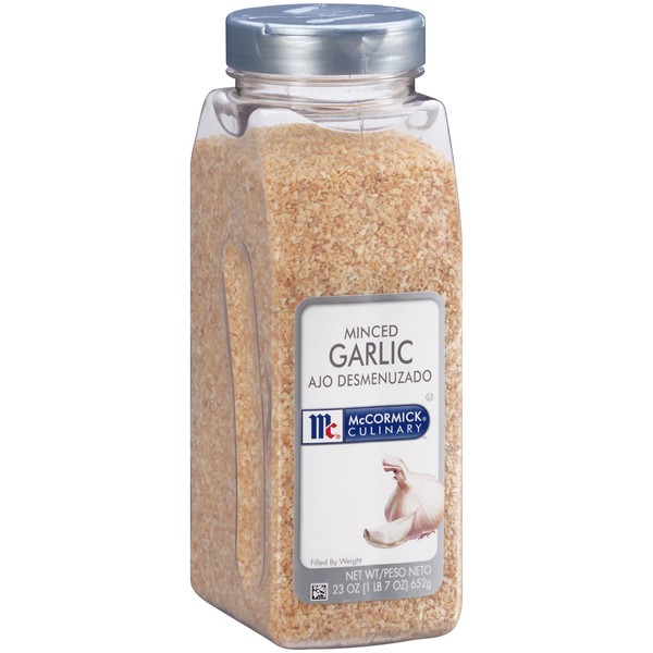 McCormick Culinary Minced Garlic, 23 oz - One 23 Ounce Container of Dried Minced Garlic, Perfect in Soups, Stews, Dressings and Marinades