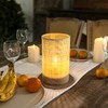 Battery Operated Lamp Boho Rattan Table Lamp with Timer, Battery
