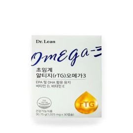Dr.Lin Supercritical RTIZomega3 1 Box rTG Omega3 Vegetable Capsule (SH) Basic / 닥터린 초임계 알티지오메가3 1박스 rTG 오메가3 식물성 캡슐(SH) 기본